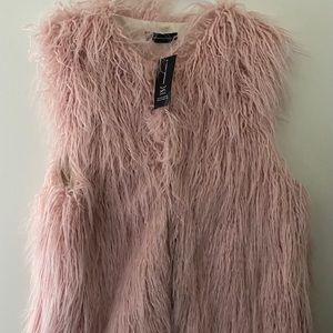 Faux fur vest